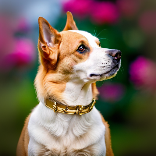 An image capturing the elegance and prestige of an AKC registered dog name