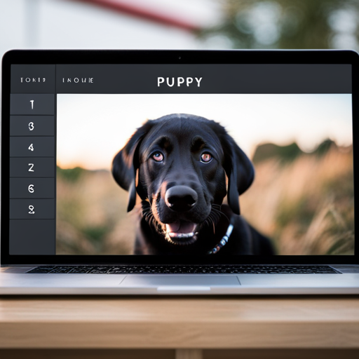 An image showcasing our Puppy Name Generator interface, with a user selecting filters like "playful," "elegant," and "unique