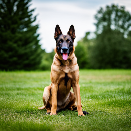 An image showcasing the diverse traits of Belgian Malinois, with icons representing qualities like intelligence, loyalty, agility, and courage