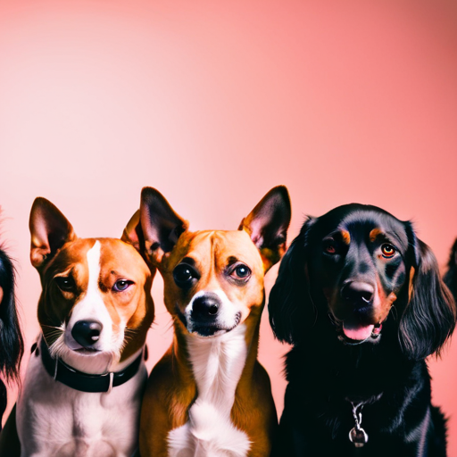 An image showcasing a diverse group of dogs, each named after a viral social media trend