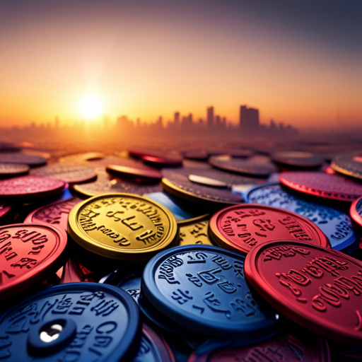 An image that showcases a vibrant collage of colorful dog tags, each engraved with diverse names inspired by various cultures around the world