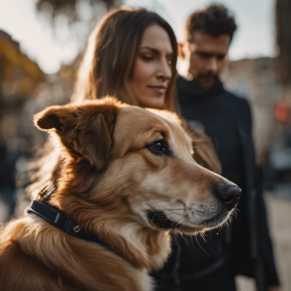 An image showcasing the harmony between an Italian dog and its owner