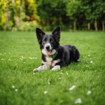 An image that showcases Italian dog command "Giù" (Down)