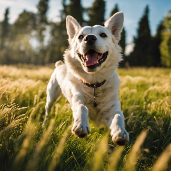 An image of a lively Italian dog effortlessly rolling over on a vibrant sunlit grassy field, capturing the owner's delighted expression, hand gesturing the command 